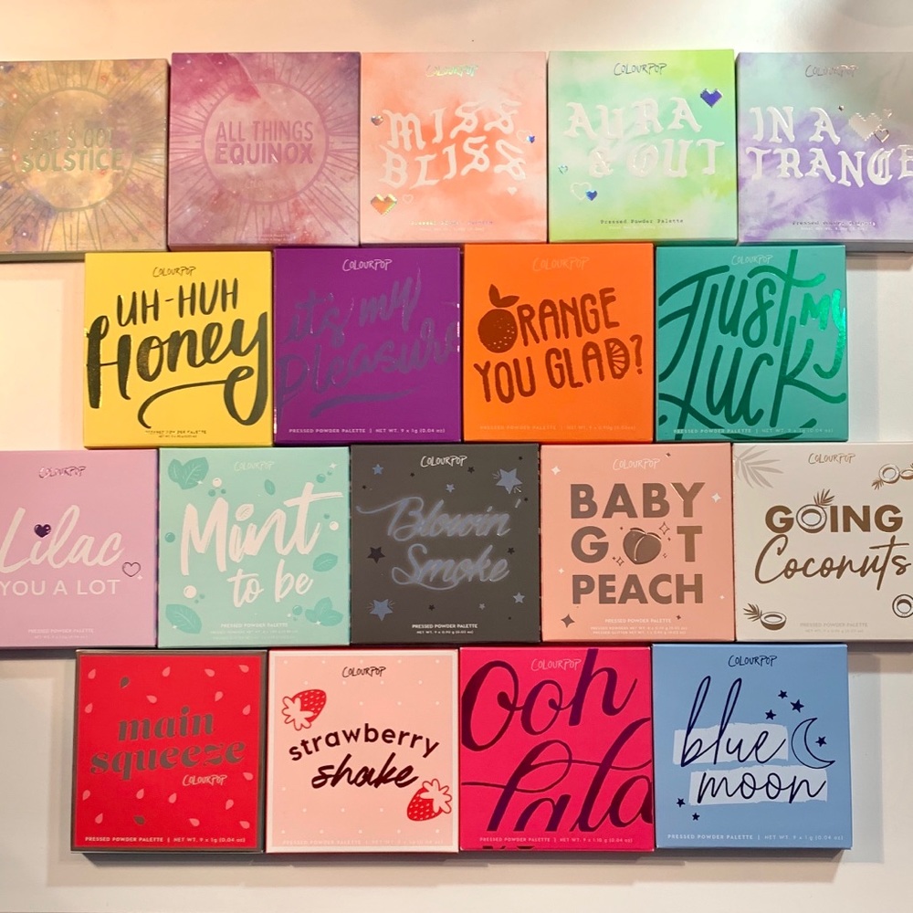 Pick 3 ColourPop palettes